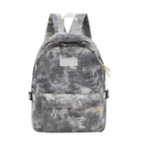Casual Nylon Backpack for Women Solid School Bag