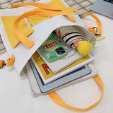 Large Canvas Shoulder Bag Women Vintage Tote Handbag