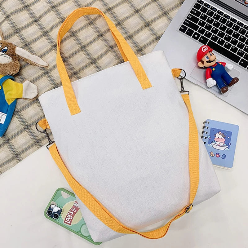 Large Canvas Shoulder Bag Women Vintage Tote Handbag