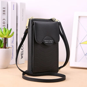 Women's Large Capacity Shoulder Bag Soft Leather Clutch Wallet