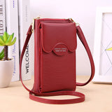Women's Large Capacity Shoulder Bag Soft Leather Clutch Wallet