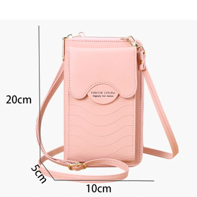 Women's Large Capacity Shoulder Bag Soft Leather Clutch Wallet
