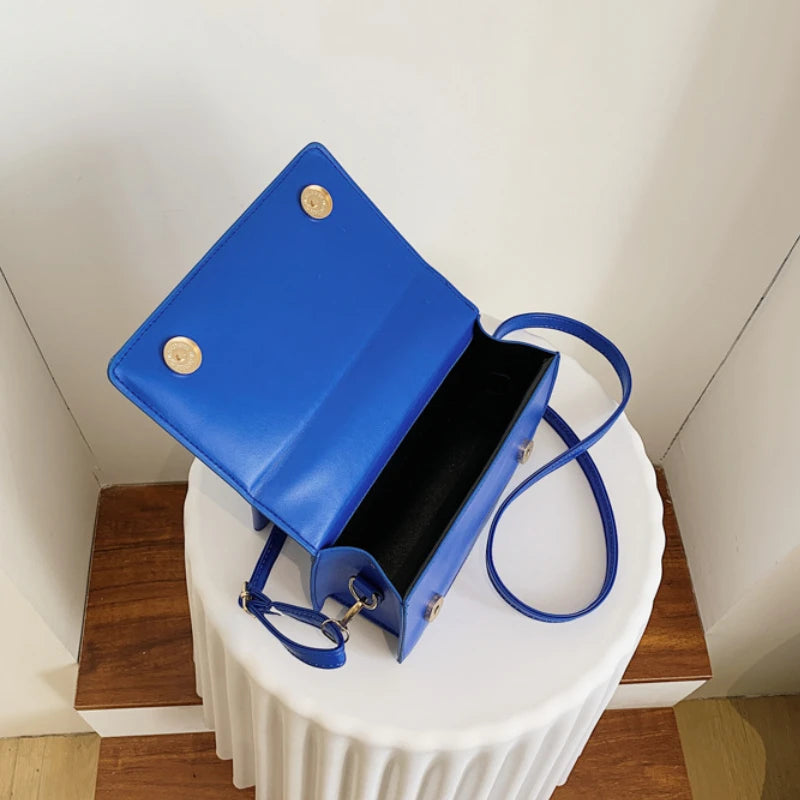 Small Green Leather Shoulder Bag Crossbody Purse