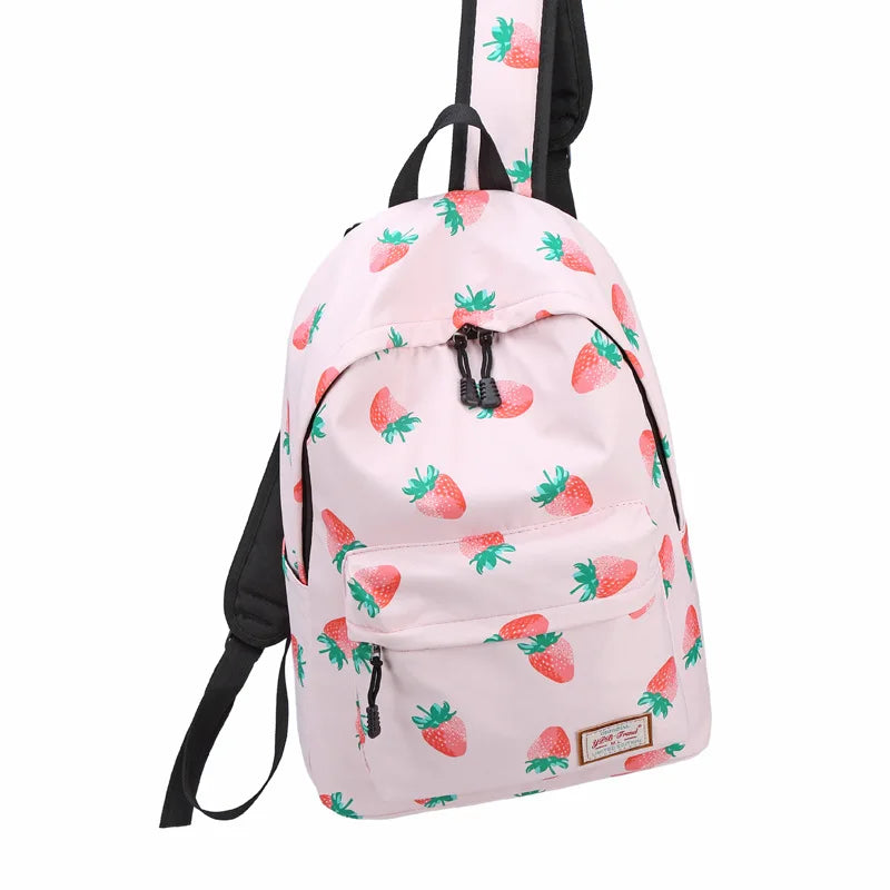 Female Student Schoolbag Girls Backpack Casual Printing Laptop Backpacks