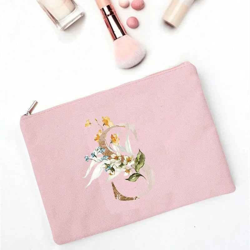 Pink Clutches Print Bag Organizer For Cosmetics Wristlets Handbags