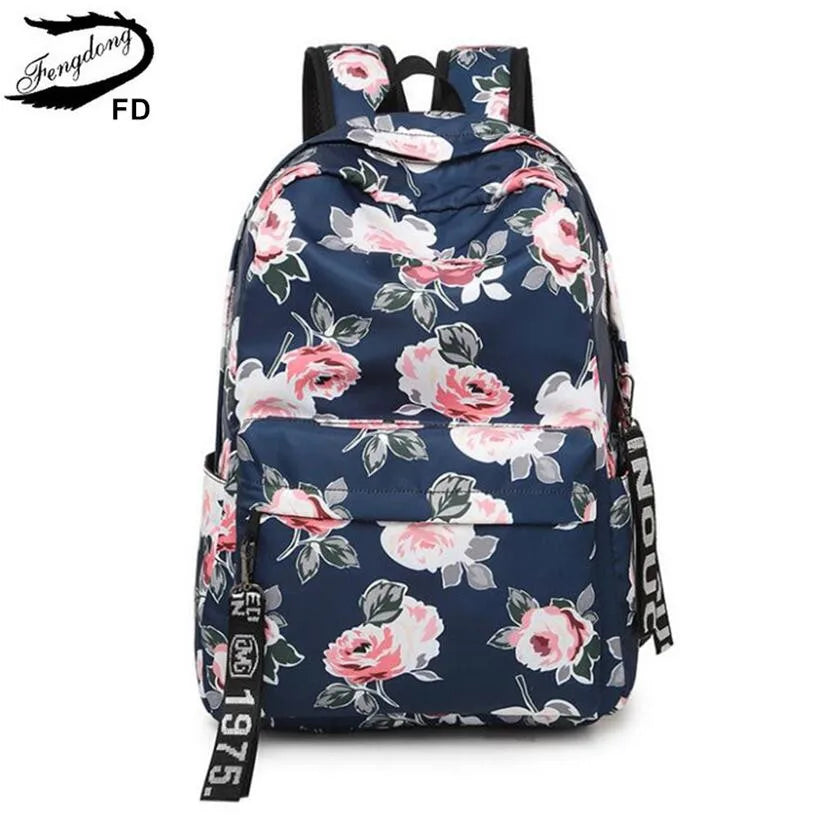Girls Flower Backpack Floral School Bags for Girls