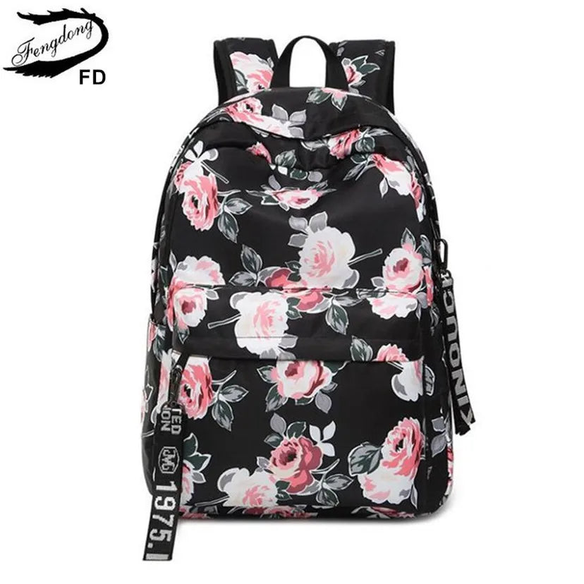 Girls Flower Backpack Floral School Bags for Girls