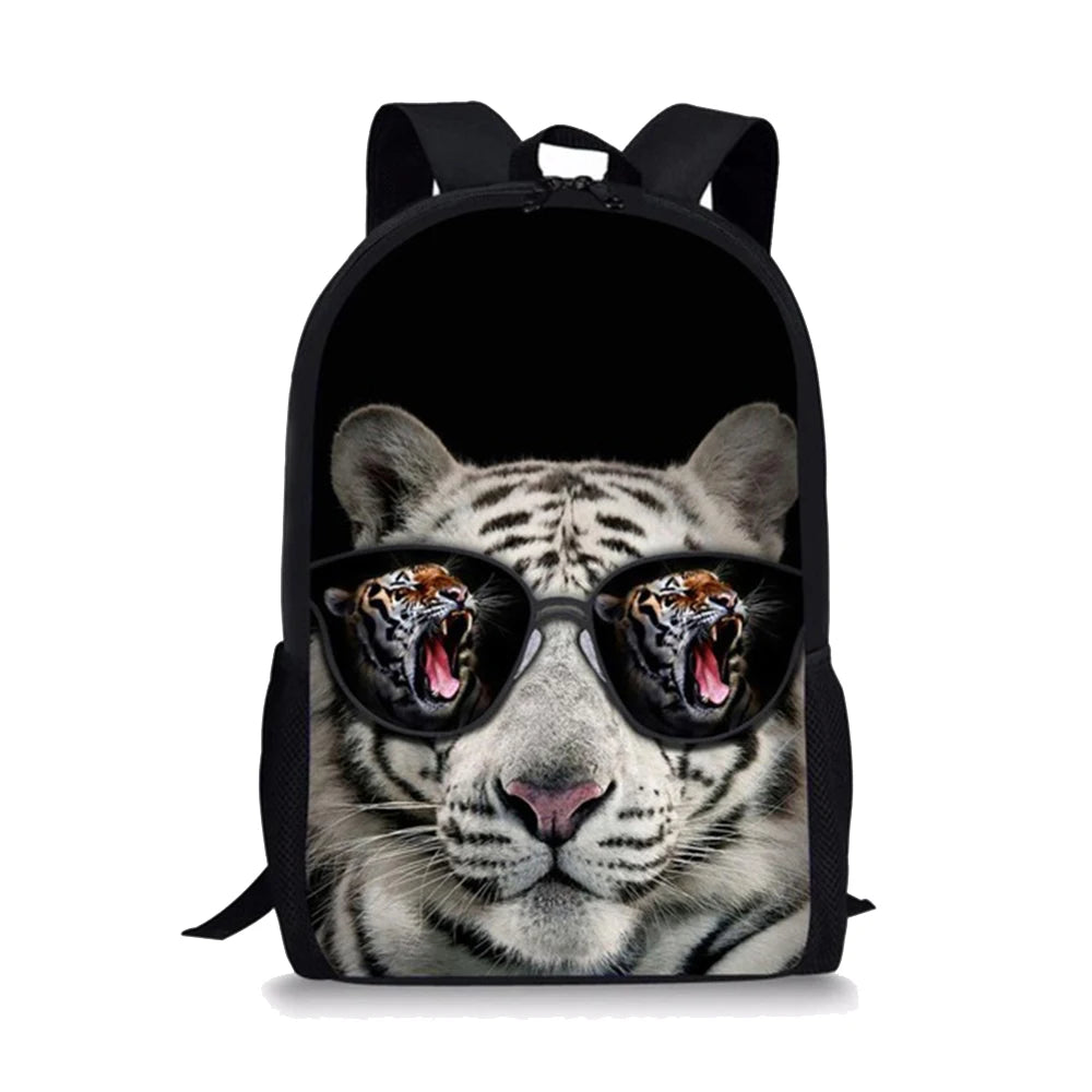Ferocious Animals Backpack for Kid Girls School Travel Bag