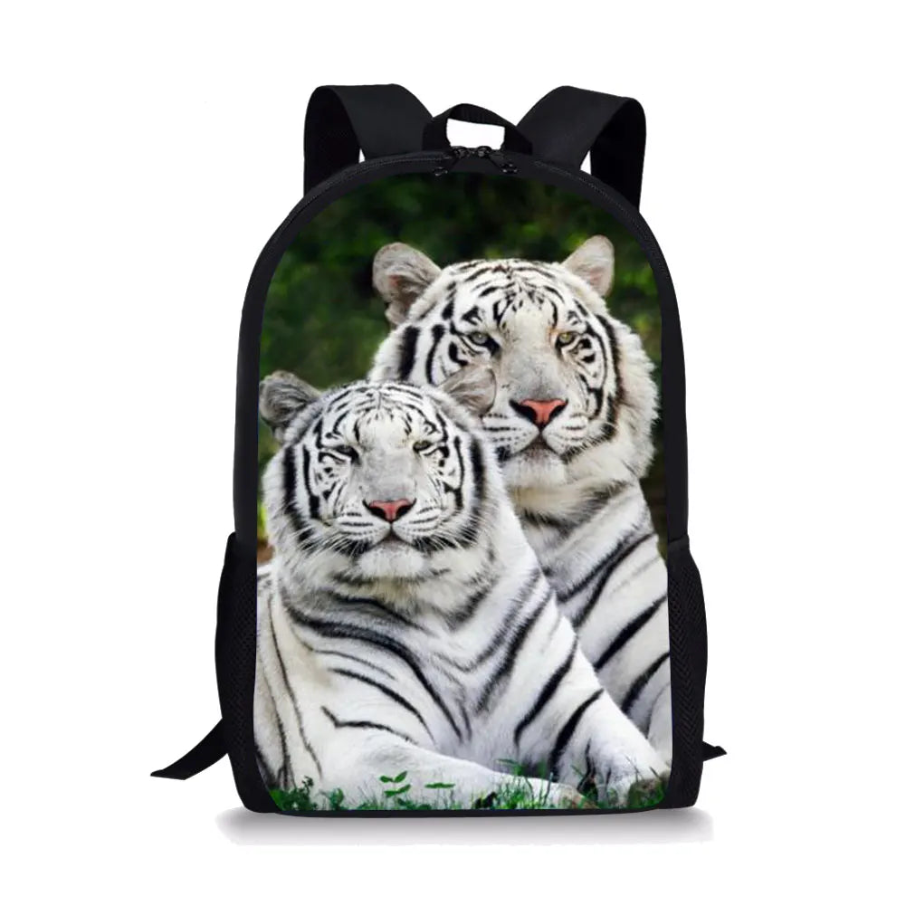 Ferocious Animals Backpack for Kid Girls School Travel Bag