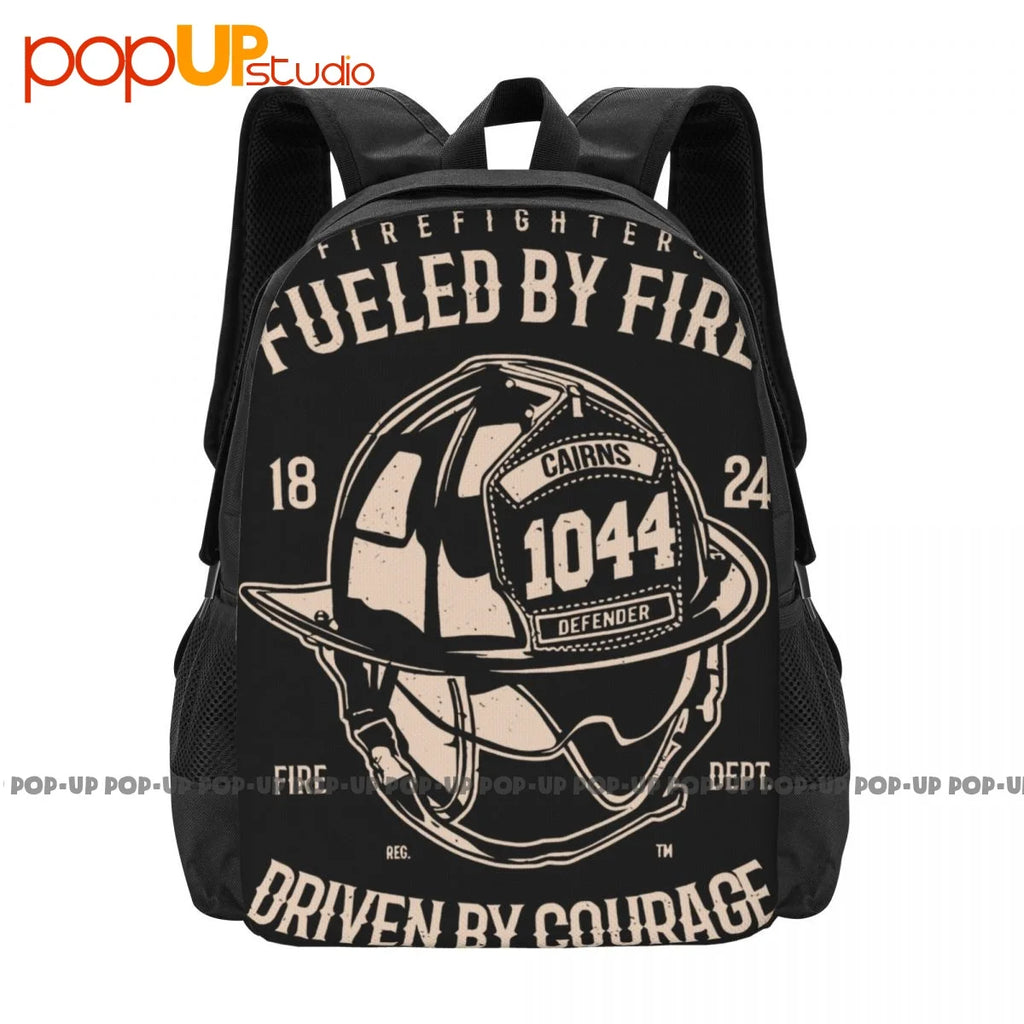 Firefighters Fuel Combat Rescue A667 Backpack Creative Gym Tote Bag