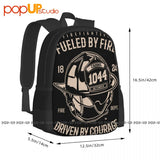 Firefighters Fuel Combat Rescue A667 Backpack Creative Gym Tote Bag