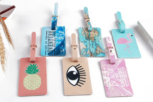Flamingo Map Luggage Tags Travel Accessories