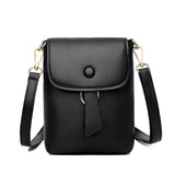 Mini PU Leather Flap Crossbody Bag for Girls