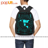 Flat Earth Map Earth Is Flat Firmament Plies World Order Backpack