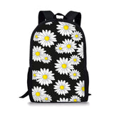 Flower Pattern Print School Bags Daily Travel Climbing Durable Backpack
