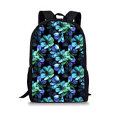 Flower Pattern Print School Bags Daily Travel Climbing Durable Backpack