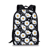 Flower Style Print Large Schoolbag Student School Backpack