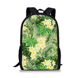 Flower Style Print Large Schoolbag Student School Backpack