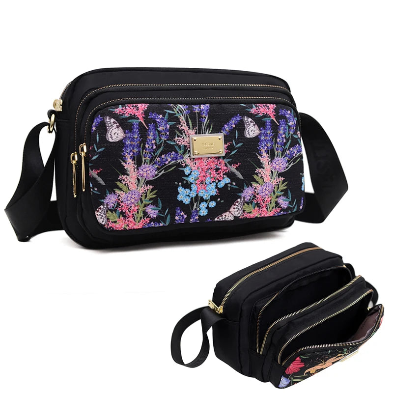 Floral Women's Crossbody Bag Small Girl Shoulder Bag