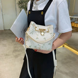 Flowers Embroidery Crossbody Bag High Handbags Shoulder Messenger Bag