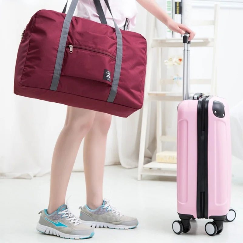 Foldable Multifunction Travel Bag Duffle Tote Shopping Bag