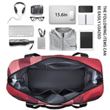 Large Capacity Plaid Travel Bag Waterproof Duffle Gym Yoga Shoulder Bag