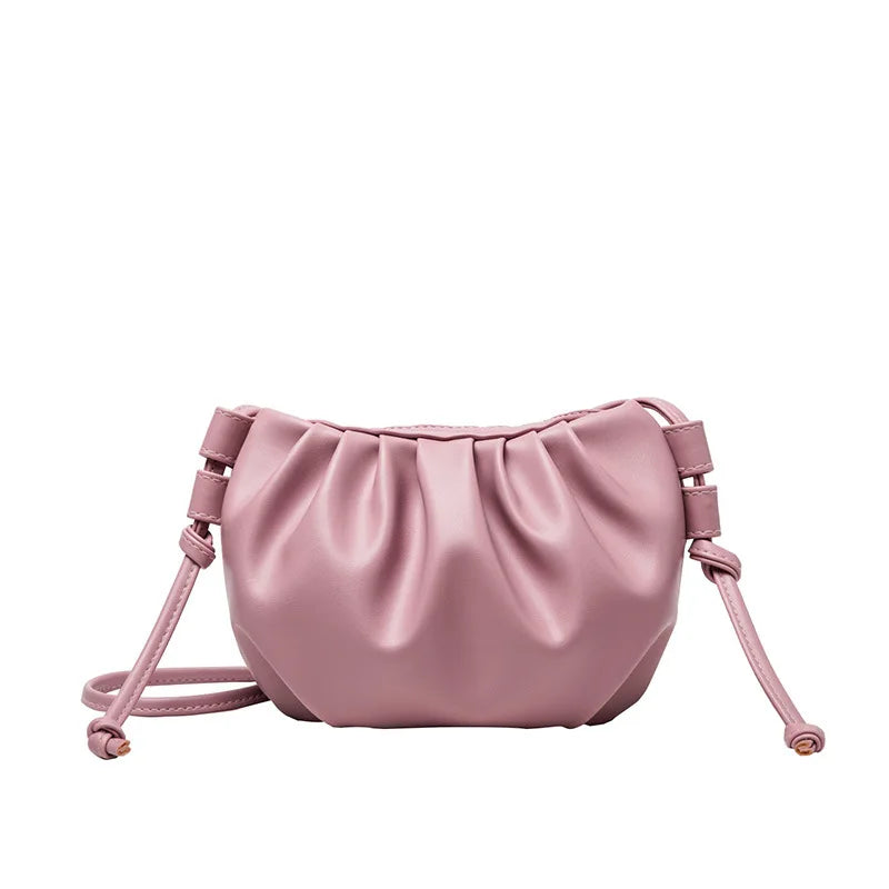 Soft-Faced PU Crossbody Bag Women Solid Underarm