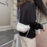Soft-Faced PU Crossbody Bag Women Solid Underarm