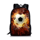 Football Printing Kid Shoulders School Bag for Teenage Girl