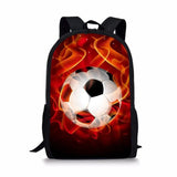 Football Printing Kid Shoulders School Bag for Teenage Girl