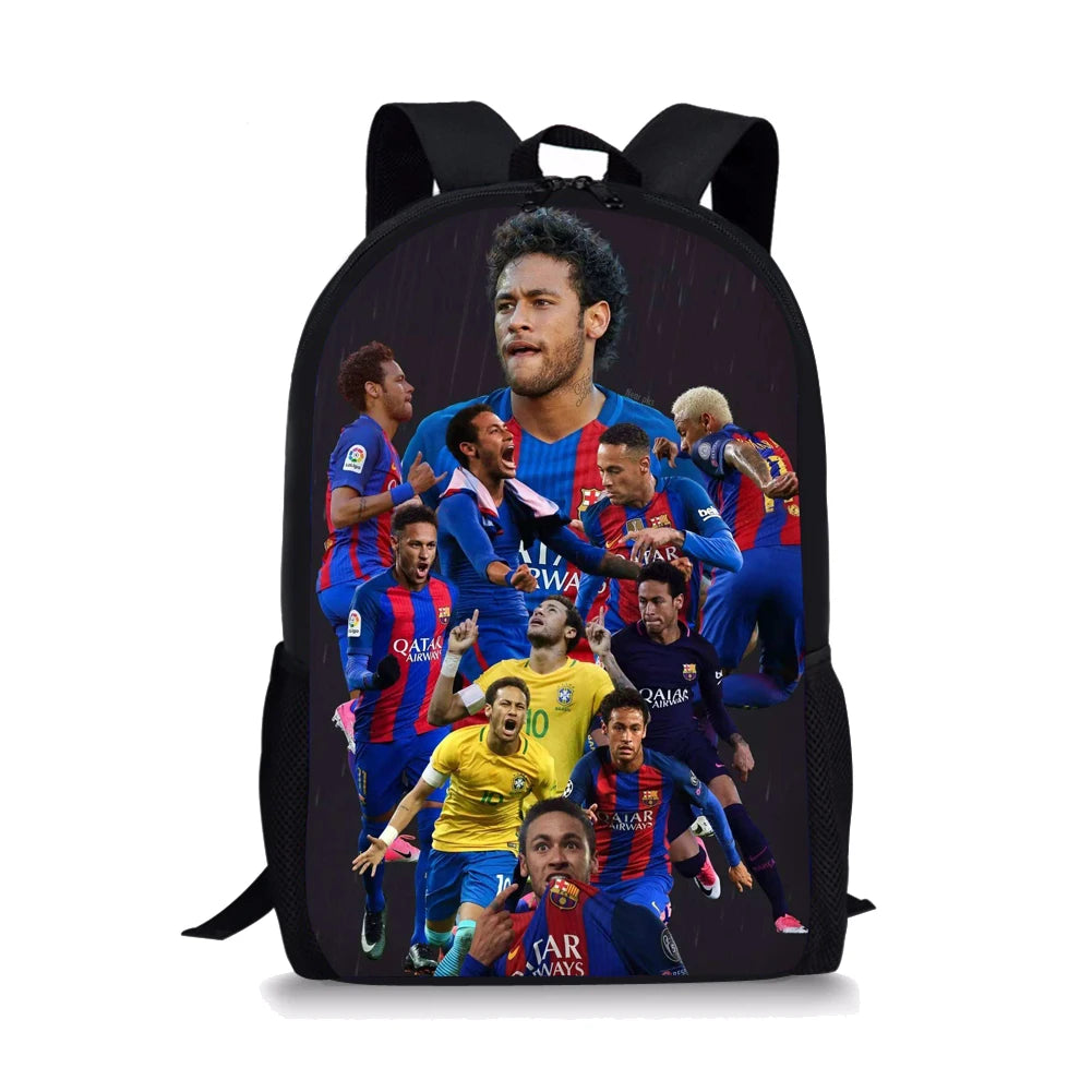 Neymar School Backpack Kids Bag Kindergarten Child Bookbag