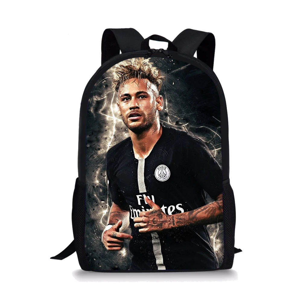 Neymar School Backpack Kids Bag Kindergarten Child Bookbag