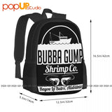 Bubba Gump Shrimp Co Backpack Large Capacity Beach Gym Tote Bag