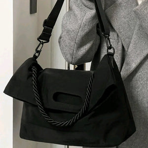 Foufurieux Square Shoulder Bag Retro Foldable Underarm Hobo Purse