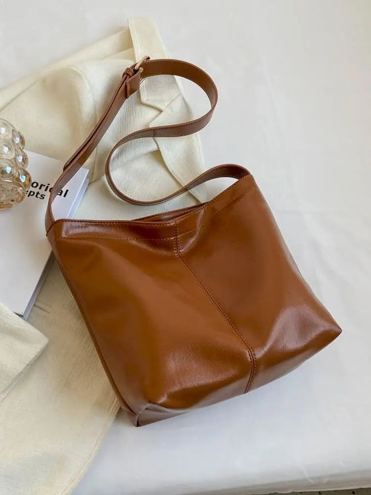 Casual Women Shoulder Bags PU Leather Hobo Bag Large Capacity Messenger Bags