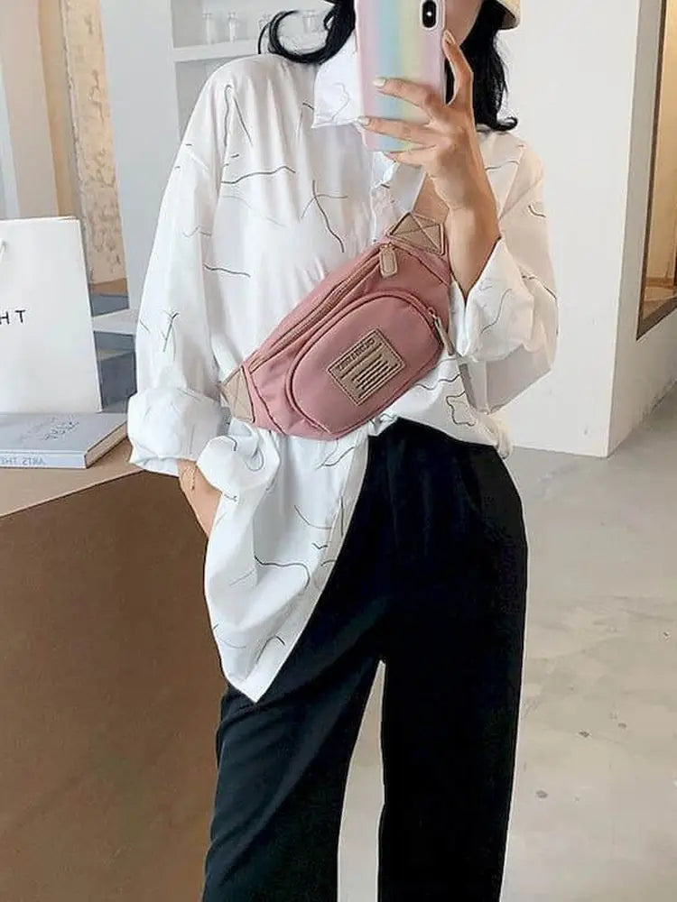 Foufurieux Waist Bags Street Style Hip Hop Ladies Waist Packs Belt Bags