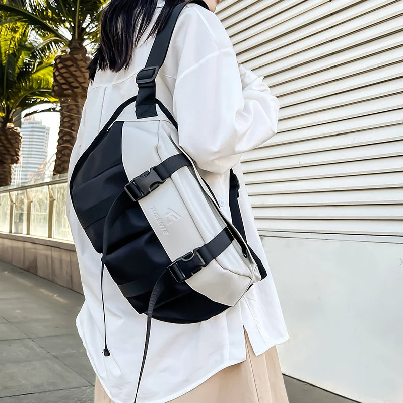 Japanese Chest Bags Workwear Style Backpack Large Capacity