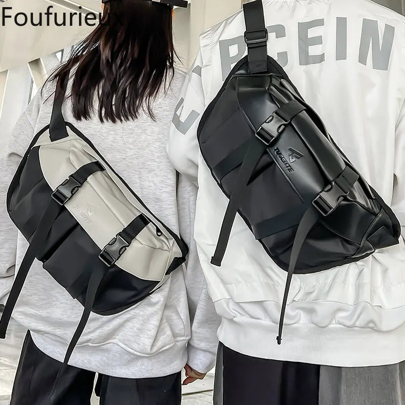 Japanese Chest Bags Workwear Style Backpack Large Capacity