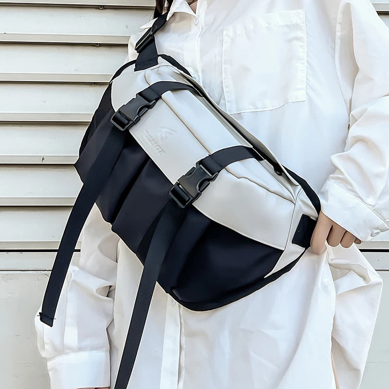 Japanese Chest Bags Workwear Style Backpack Large Capacity