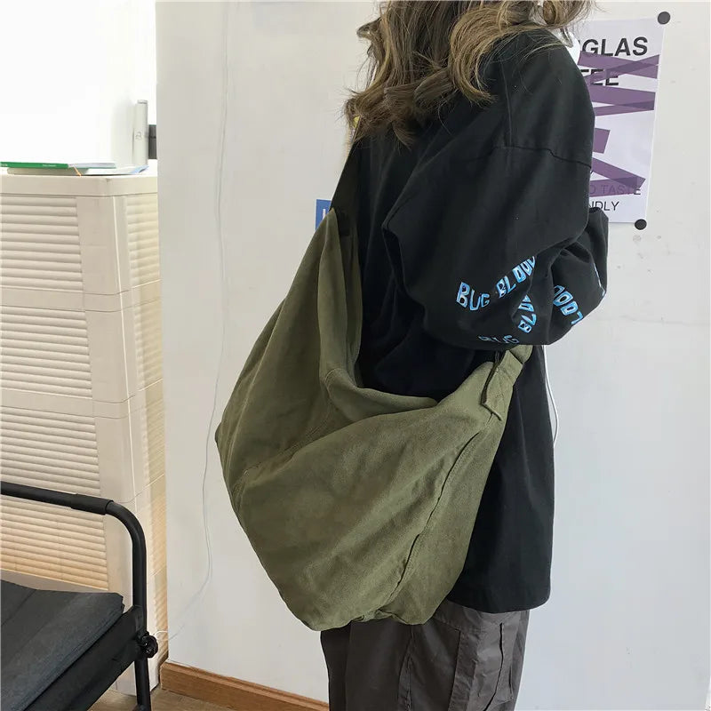 Japanese Street Harajuku Retro Canvas Shoulder Bag