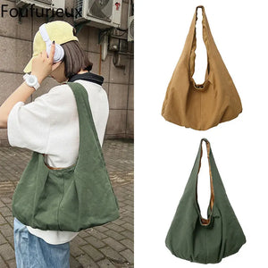 Harajuku Handbag Large Capacity Canvas Shoulder Bag