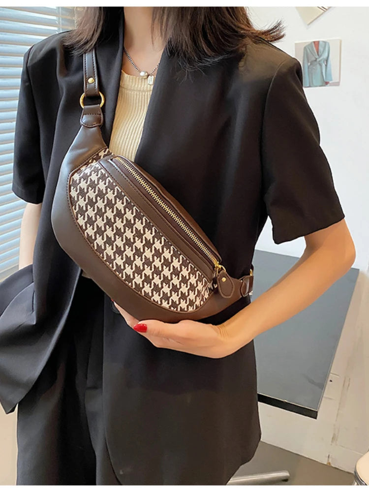 Vintage Chest Bag Female Autumn PU