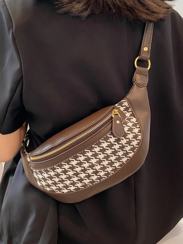 Vintage Chest Bag Female Autumn PU