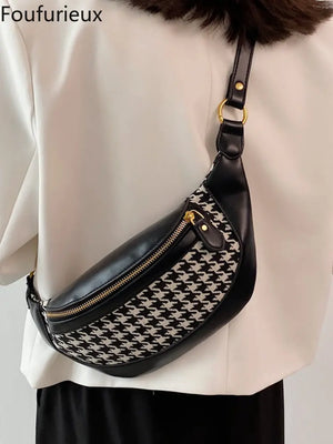 Vintage Chest Bag Female Autumn PU