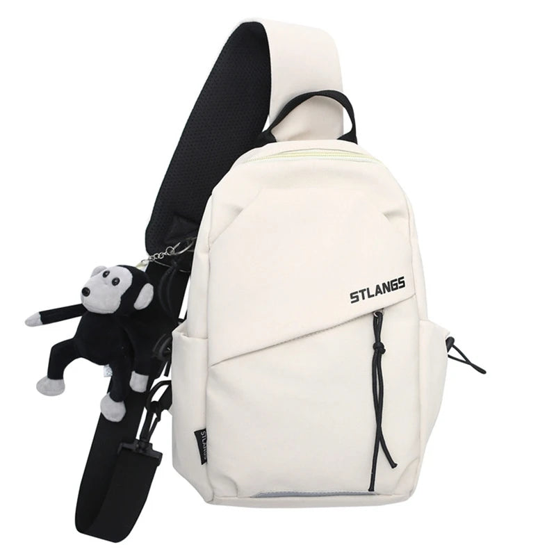 Foufurieux Nylon Canvas Small Bag Chest Bags Ins Light One Shoulder