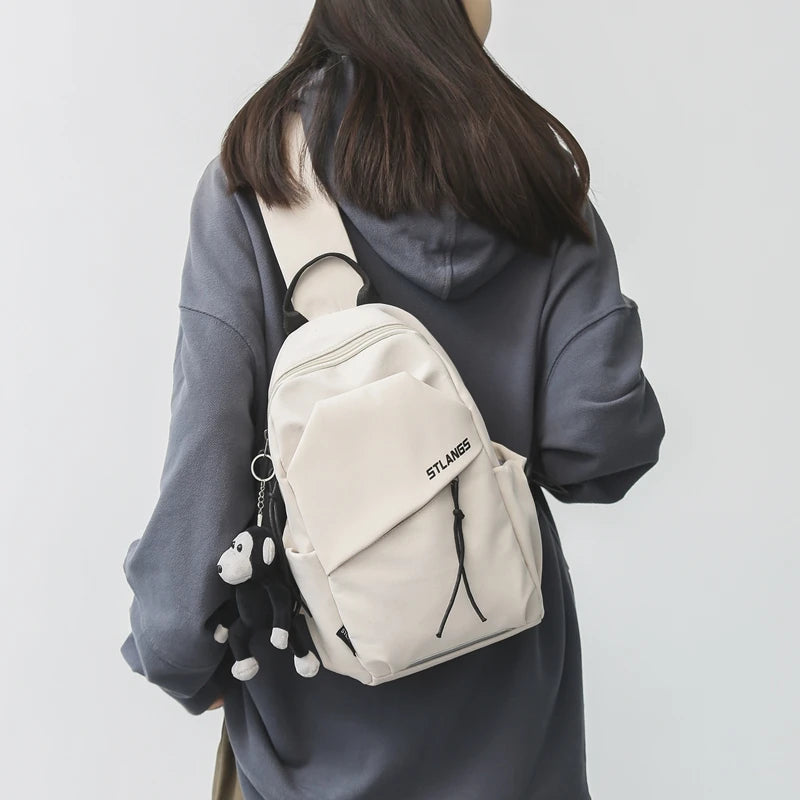 Foufurieux Nylon Canvas Small Bag Chest Bags Ins Light One Shoulder