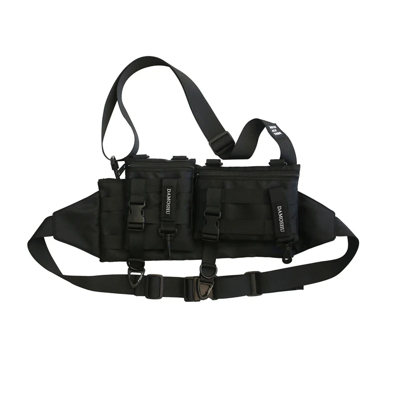 Foufurieux Woman Waist Packs Nylon Solid Mini Workwear One Shoulder Crossbody Ba