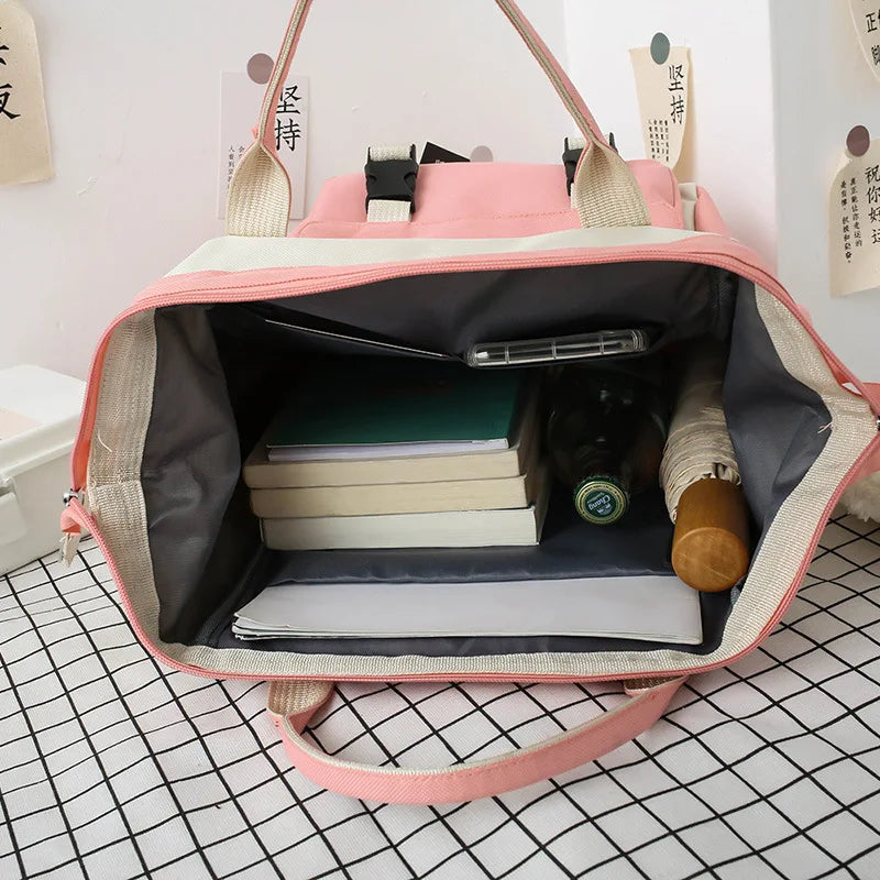 Large-capacity ladies backpack Oxford cloth school bag