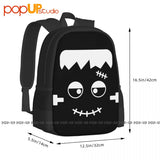 Frankenstein Face Backpack Large Capacity Gym Tote Bag