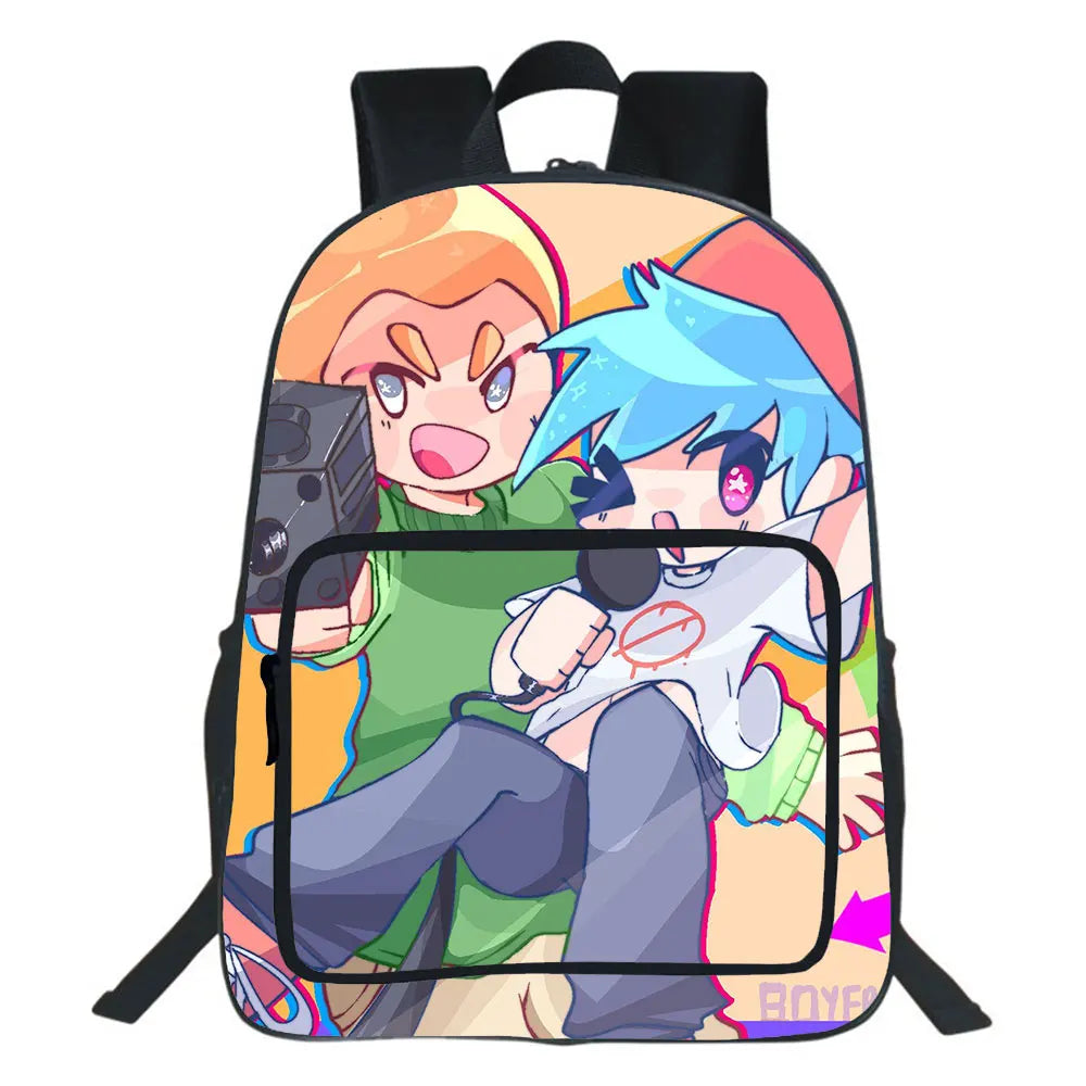 Friday Night Funkin Backpack Teen School Bag 19 Inches Rucksack Unisex Bag